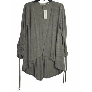 Notations High Low Open Cardigan Sweater Sz PM